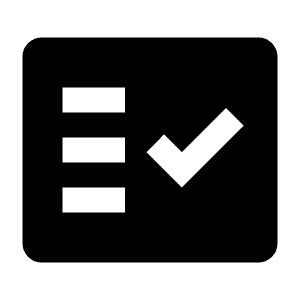 Fact Check Fill Icon from Outlined Fill - Material Symbols Set