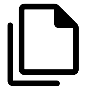File Copy Icon from Rounded Line - Material Symbols Set