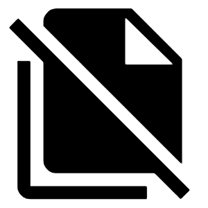 File Copy Off Fill Icon from Outlined Fill - Material Symbols Set