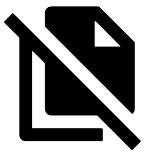 File Copy Off Fill Icon from Outlined Fill - Material Pro Free Set