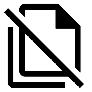 File Copy Off Icon from Outlined Line - Material Symbols Set
