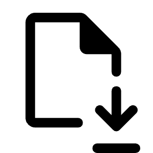 File Save Icon from Rounded Line - Material Symbols Set