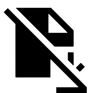 File Save Off Fill Icon from Sharp Fill - Material Symbols Set