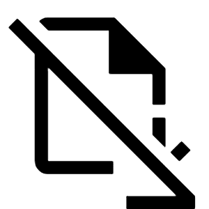 File Save Off Icon from Outlined Line - Material Symbols Set