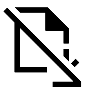 File Save Off Icon from Sharp Line - Material Symbols Set