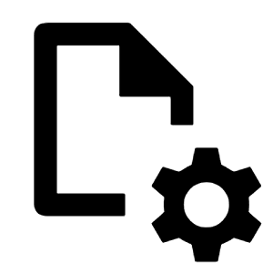 File Setting Gear Icon from Outlined Line - Material Pro Free Set