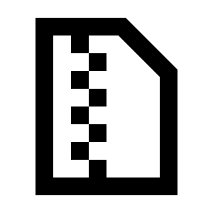 File Zip Icon from Sharp Line - Streamline Material Free Set