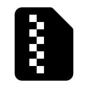 File Zip Fill Icon from Rounded Fill - Streamline Material Free Set