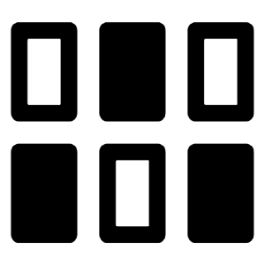 Flex Wrap Icon from Rounded Line - Material Symbols Set