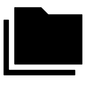 Folder Copy Fill Icon from Sharp Fill - Material Symbols Set