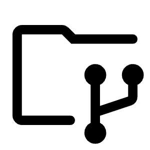 Folder Data Icon from Rounded Line - Material Symbols Set