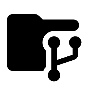 Folder Data Fill Icon from Rounded Fill - Material Symbols Set