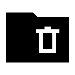 Folder Delete Fill Icon from Sharp Fill - Material Symbols Set