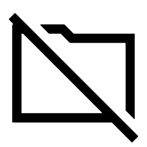 Folder Off Icon from Sharp Line - Material Symbols Set
