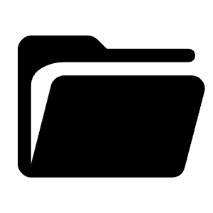 Folder Open Fill Icon from Rounded Fill - Material Symbols Set
