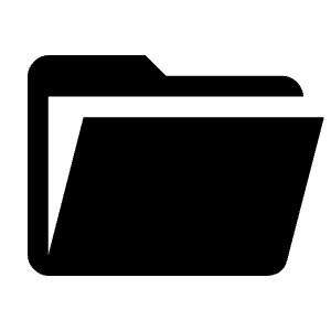 Folder Open Fill Icon from Outlined Fill - Material Symbols Set
