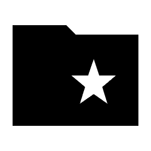 Folder Special Fill Icon from Sharp Fill - Material Symbols Set