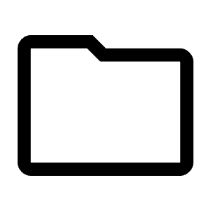 Folder Icon from Outlined Line - Material Symbols Set