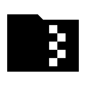 Folder Zip Fill Icon from Sharp Fill - Material Symbols Set