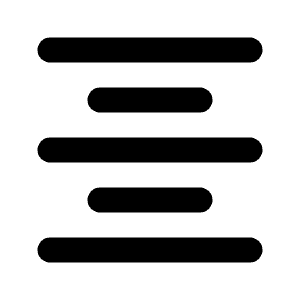 Format Align Center Icon from Rounded Line - Streamline Material Free Set