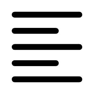 Format Align Left Fill Icon from Rounded Fill - Material Symbols Set