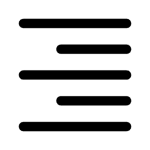 Format Align Right Fill Icon from Rounded Fill - Material Symbols Set