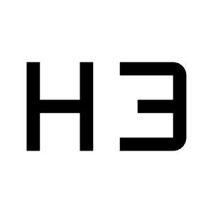 Format H3 Icon from Sharp Line - Material Symbols Set