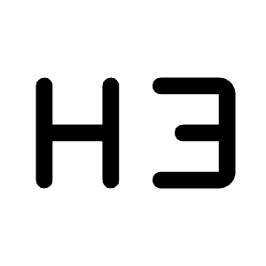 Format H3 Fill Icon from Rounded Fill - Material Symbols Set