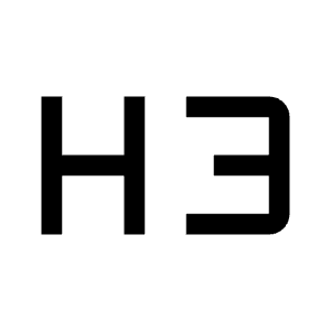 Format H3 Fill Icon from Outlined Fill - Material Symbols Set