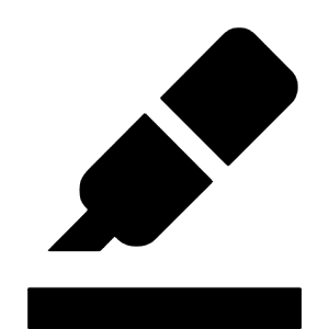 Format Ink Highlighter Fill Icon from Outlined Fill - Material Symbols Set