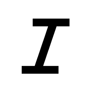 Format Italic Fill Icon from Sharp Fill - Material Symbols Set