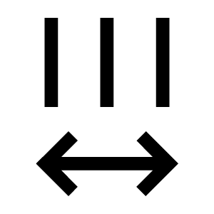 Format Letter Spacing Icon from Sharp Line - Material Symbols Set