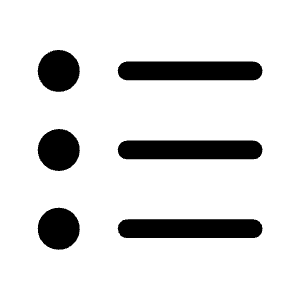 Format List Bulleted Fill Icon from Rounded Fill - Material Symbols Set