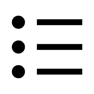 Format List Bulleted Fill Icon from Outlined Fill - Material Symbols Set