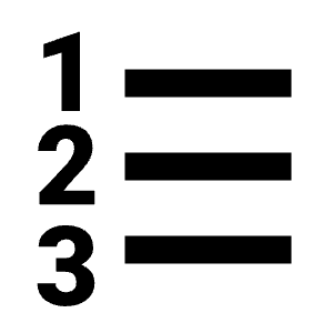 Format List Numbered Icon from Sharp Line - Streamline Material Free Set