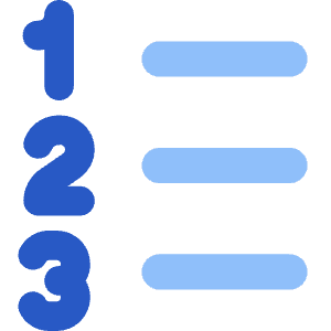 Format List Numbered Icon from Core Flat Set