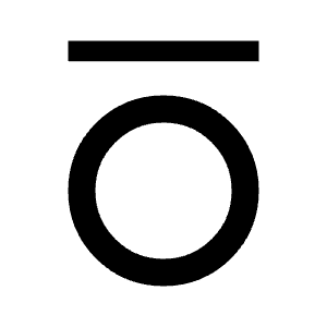 Format Overline Fill Icon from Sharp Fill - Material Symbols Set