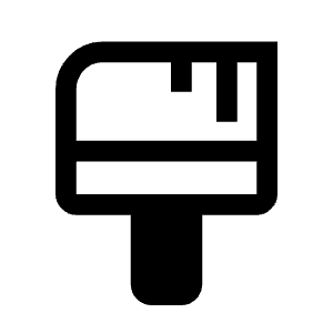 Format Paint Icon from Outlined Line - Material Symbols Set