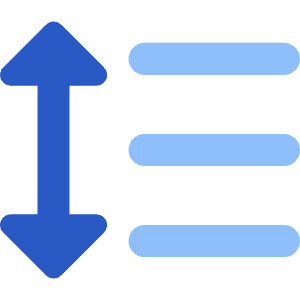 Format Text Line Spacing Icon from Core Flat Set