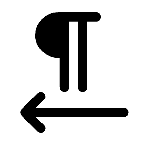 Format Textdirection R To L Fill Icon from Rounded Fill - Material Symbols Set