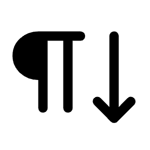 Format Textdirection Vertical Fill Icon from Rounded Fill - Material Symbols Set