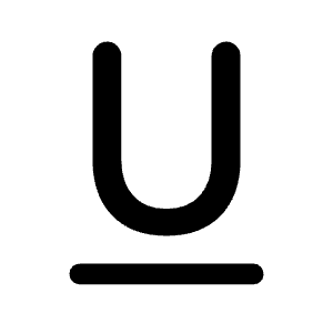 Format Underlined Fill Icon from Rounded Fill - Material Symbols Set