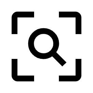 Frame Inspect Icon from Outlined Line - Material Symbols Set