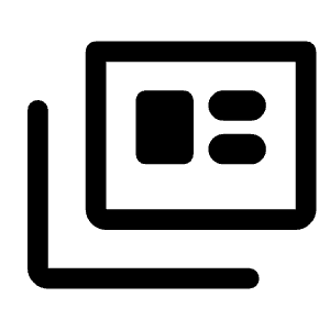 Full Coverage Icon from Rounded Line - Material Symbols Set