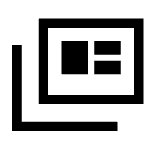 Full Coverage Icon from Sharp Line - Material Symbols Set