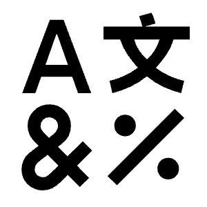 Glyphs Icon from Sharp Line - Material Symbols Set