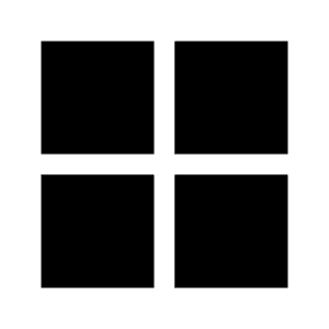 Grid View Fill Icon from Outlined Fill - Material Symbols Set