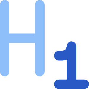 Heading 1 Paragraph Styles Heading Icon from Core Flat Set