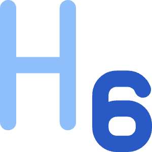 Heading 6 Paragraph Styles Heading Icon from Core Flat Set