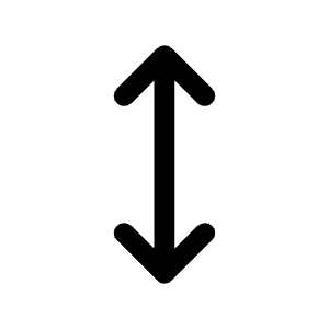 Height Fill Icon from Rounded Fill - Material Symbols Set